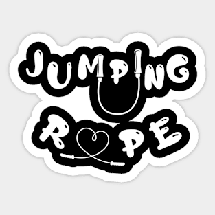 Jumping Rope Rope Design for Rope Jumpers Sticker